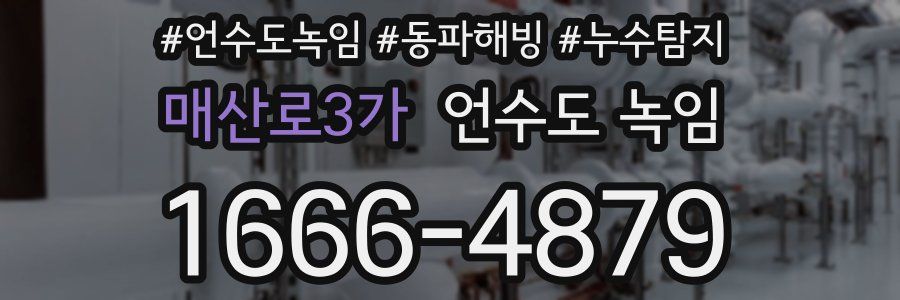 매산로3가 언수도 녹임