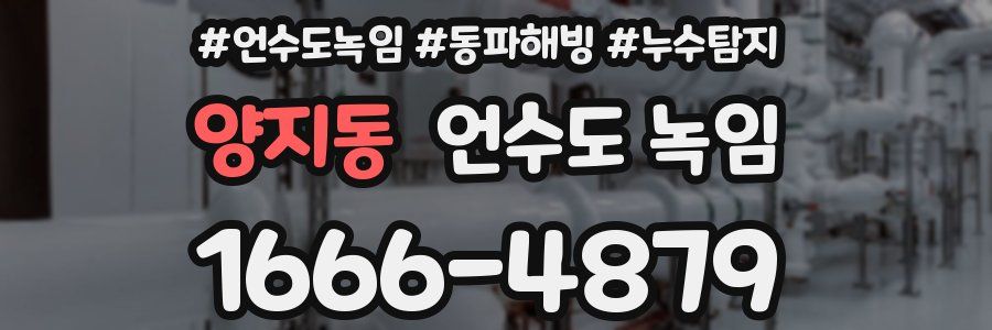 양지동 언수도 녹임