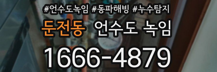 둔전동 언수도 녹임