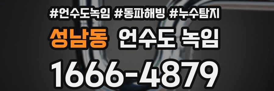 성남동 언수도 녹임