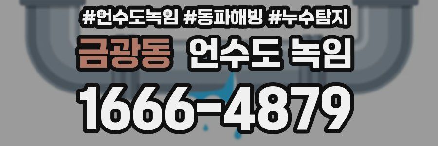 금광동 언수도 녹임