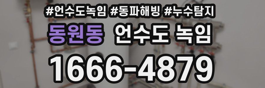 동원동 언수도 녹임