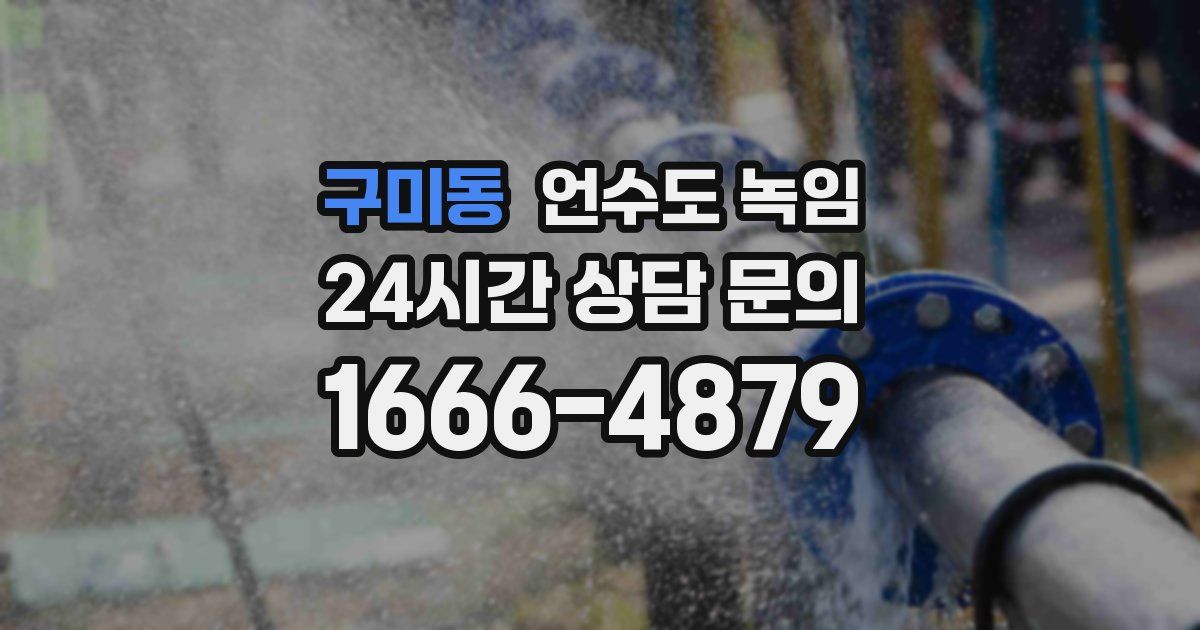 구미동 언수도 녹임