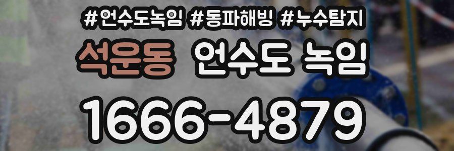 석운동 언수도 녹임