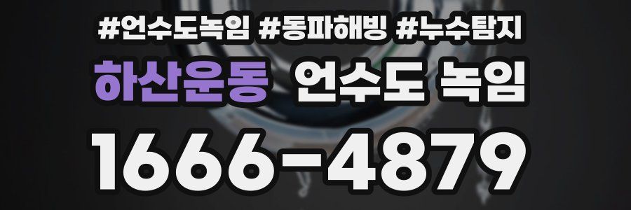 하산운동 언수도 녹임