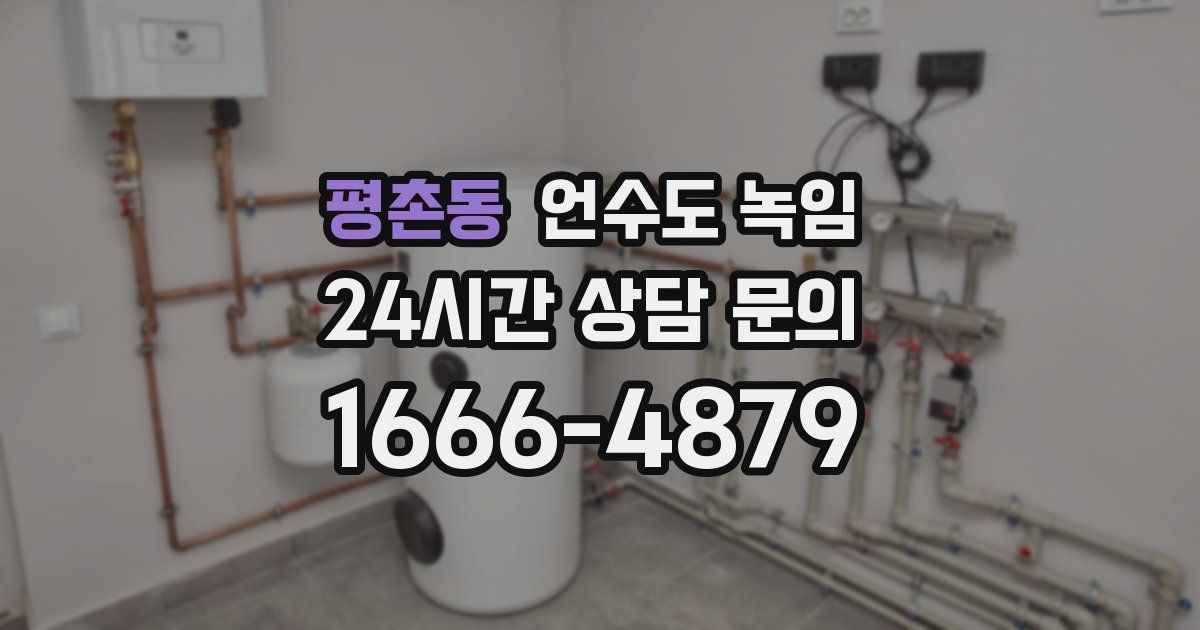 평촌동 언수도 녹임