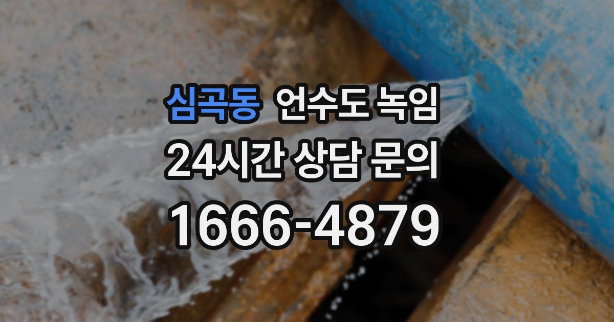 심곡동 언수도 녹임