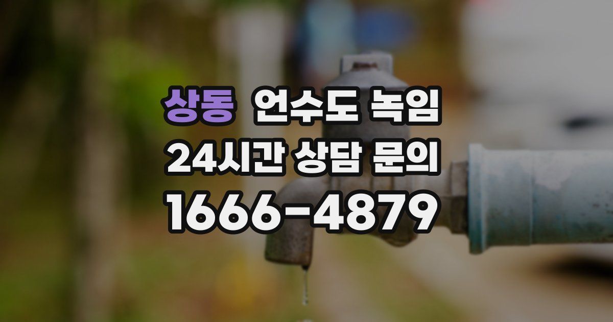 상동 언수도 녹임