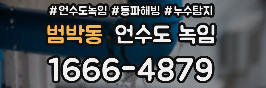 범박동 언수도 녹임