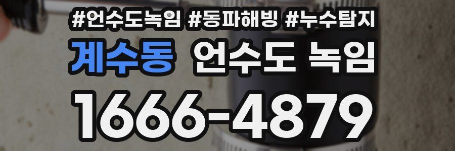 계수동 언수도 녹임