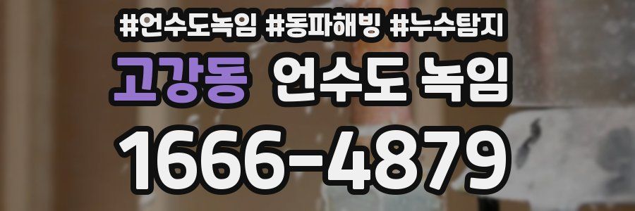 고강동 언수도 녹임