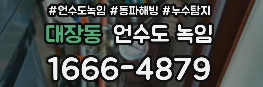 대장동 언수도 녹임