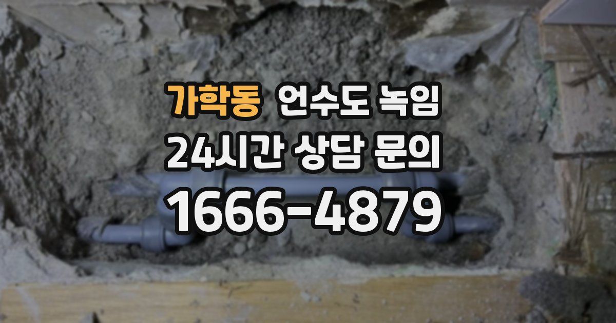 가학동 언수도 녹임