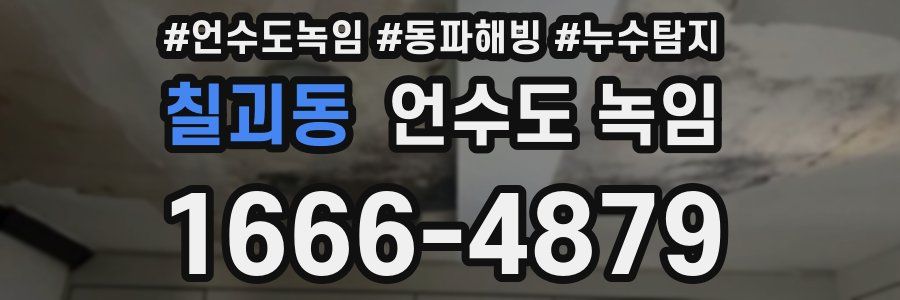 칠괴동 언수도 녹임