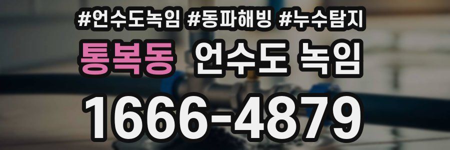 통복동 언수도 녹임