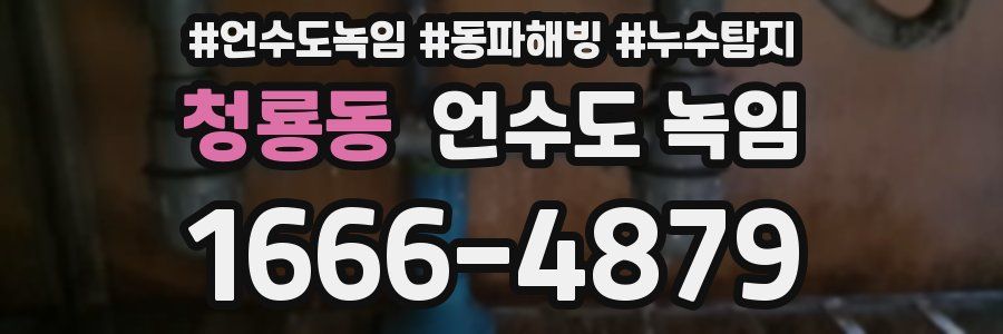 청룡동 언수도 녹임