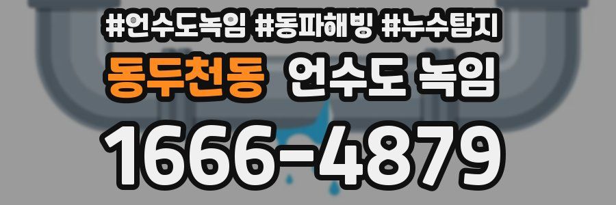 동두천동 언수도 녹임