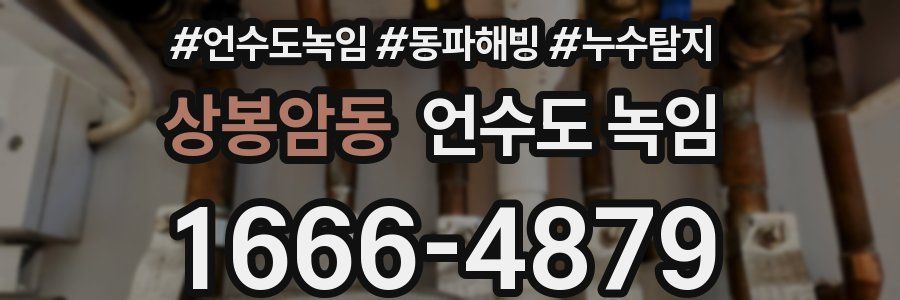 상봉암동 언수도 녹임