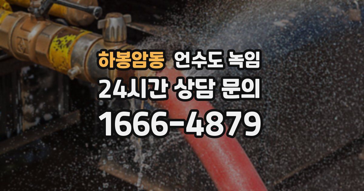 하봉암동 언수도 녹임