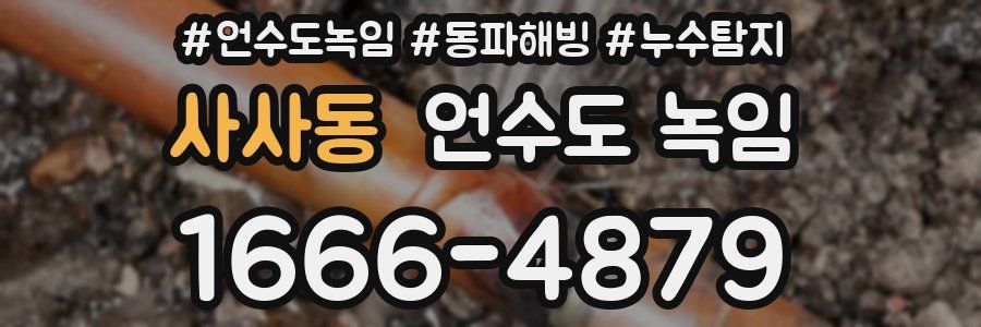 사사동 언수도 녹임