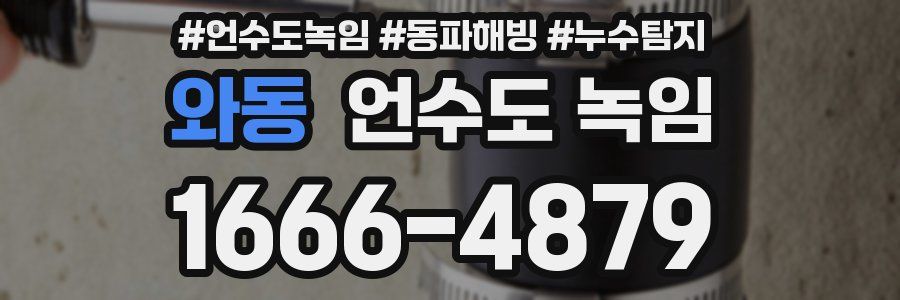 와동 언수도 녹임