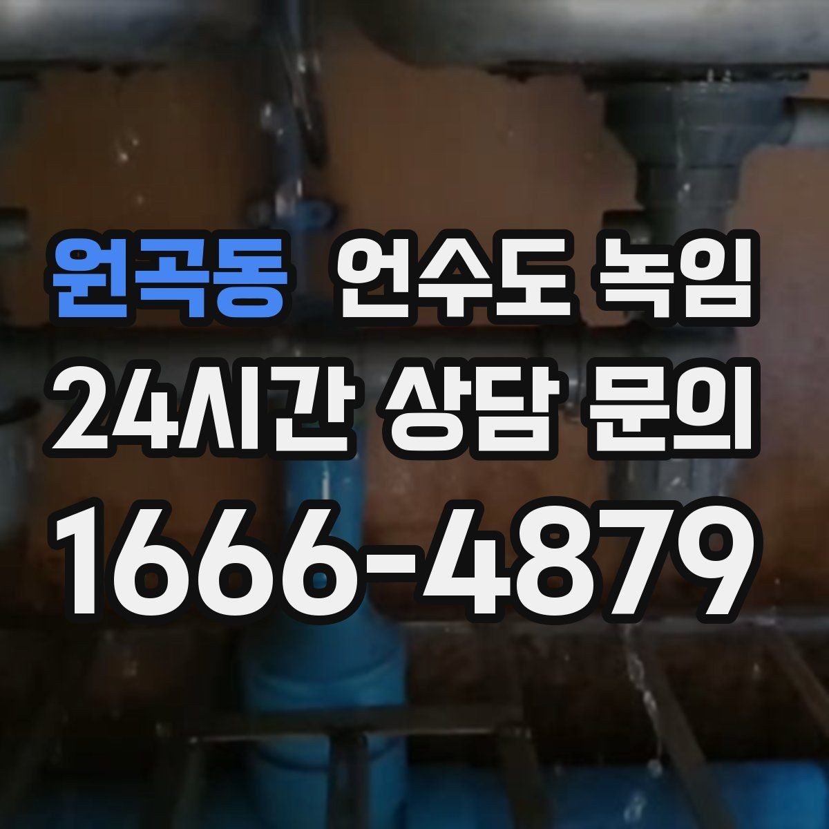원곡동 언수도 녹임 실외 수도 꼭지가 얼었을 때 안전한 해빙 방법