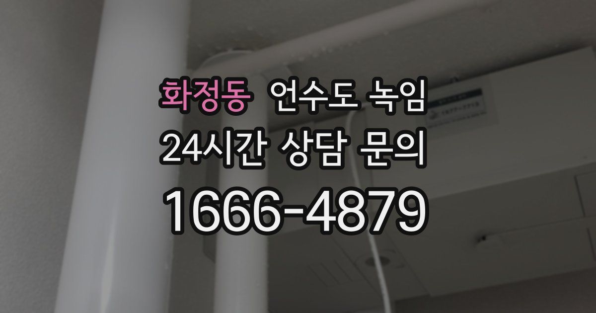 화정동 언수도 녹임