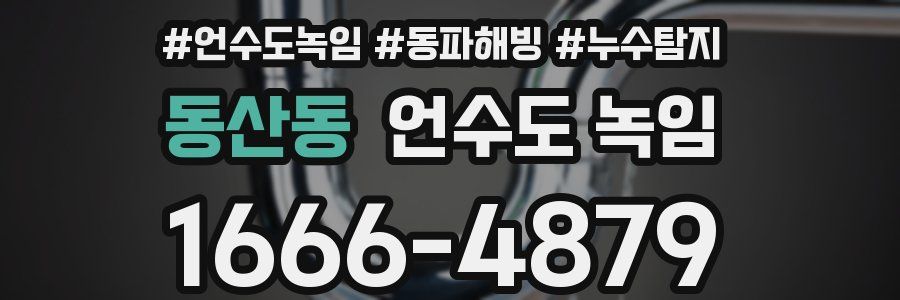 동산동 언수도 녹임
