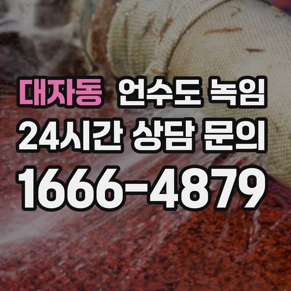 대자동 언수도 녹임 해빙 뒤 수압이 약하면 필터도 확인하세요
