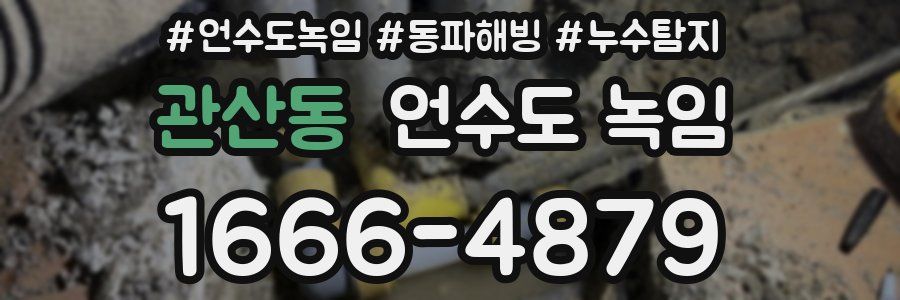 관산동 언수도 녹임