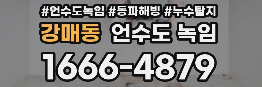 강매동 언수도 녹임