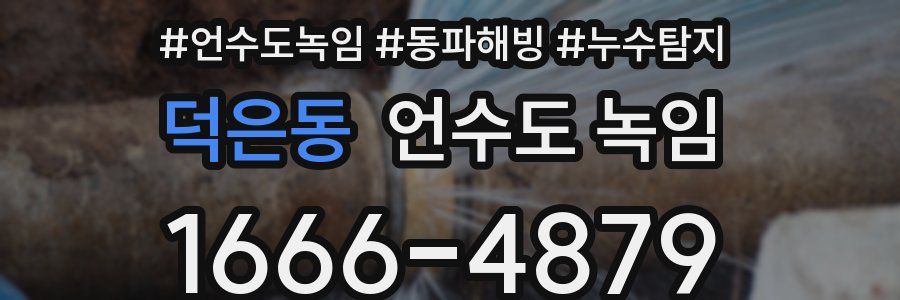 덕은동 언수도 녹임