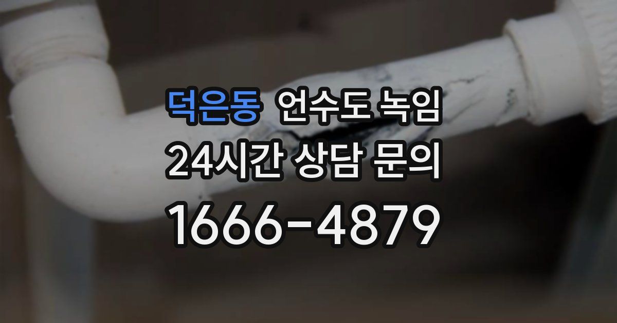 덕은동 언수도 녹임