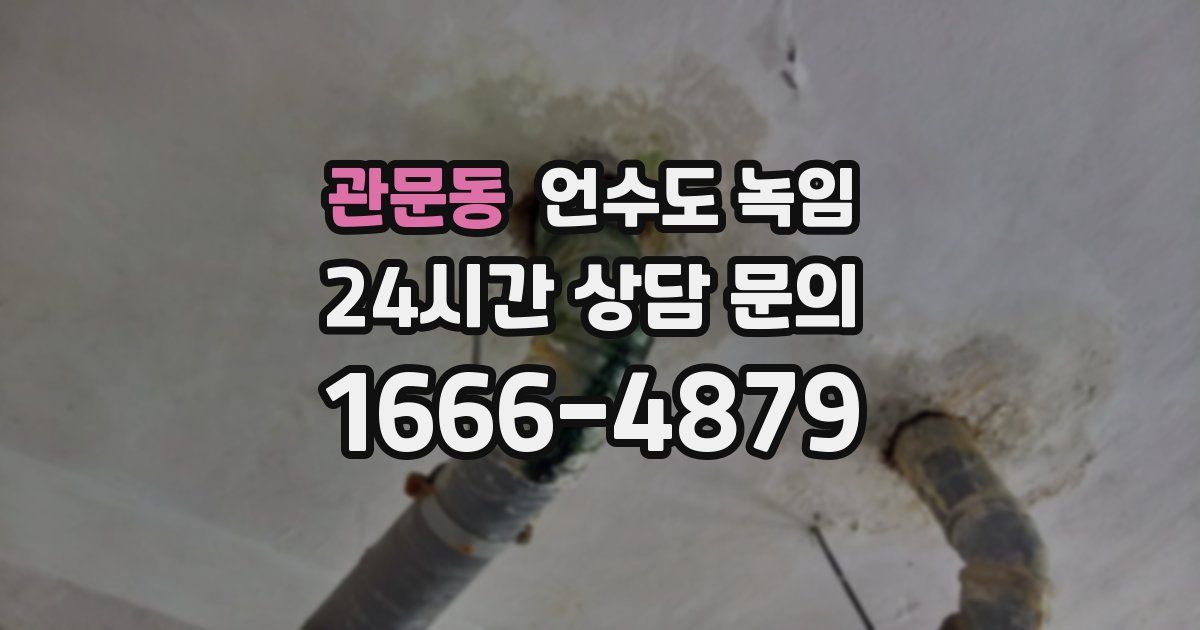 관문동 언수도 녹임