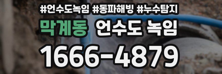 막계동 언수도 녹임