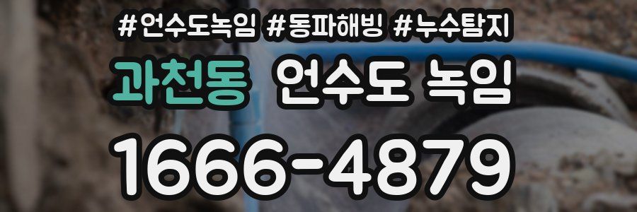 과천동 언수도 녹임