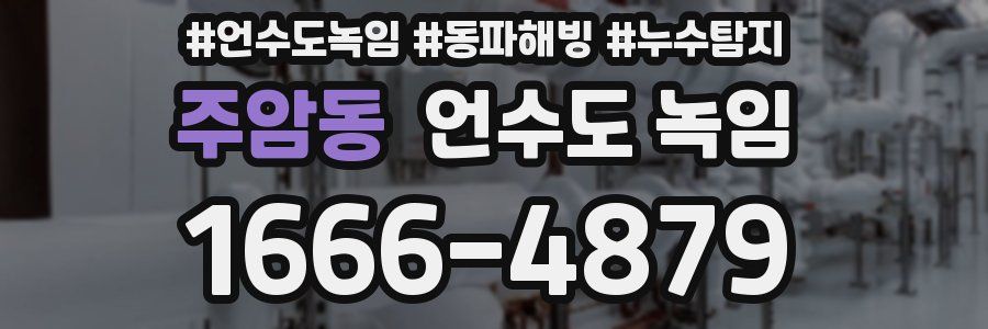 주암동 언수도 녹임