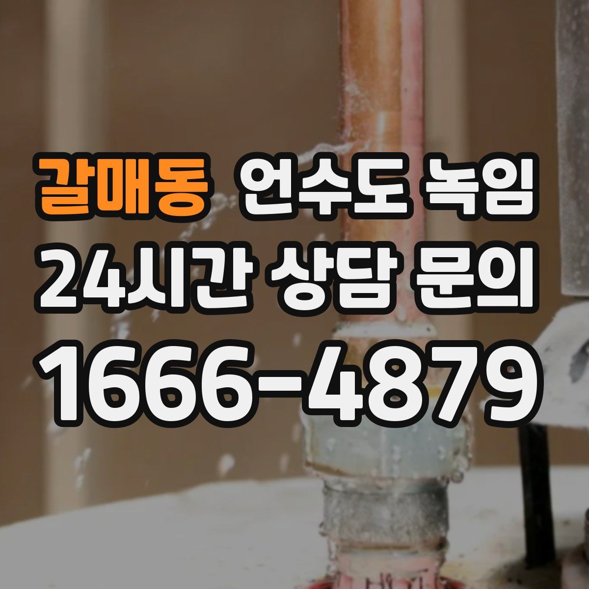 갈매동 언수도 녹임