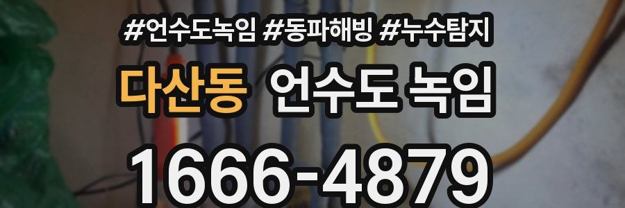 다산동 언수도 녹임