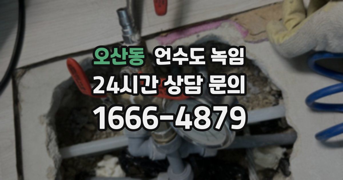 오산동 언수도 녹임