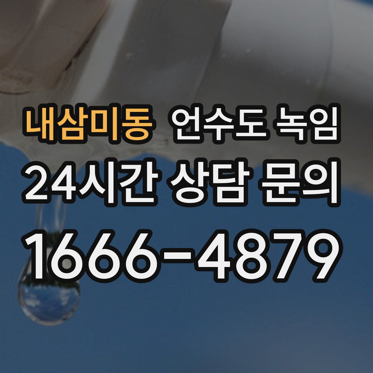 내삼미동 언수도 녹임