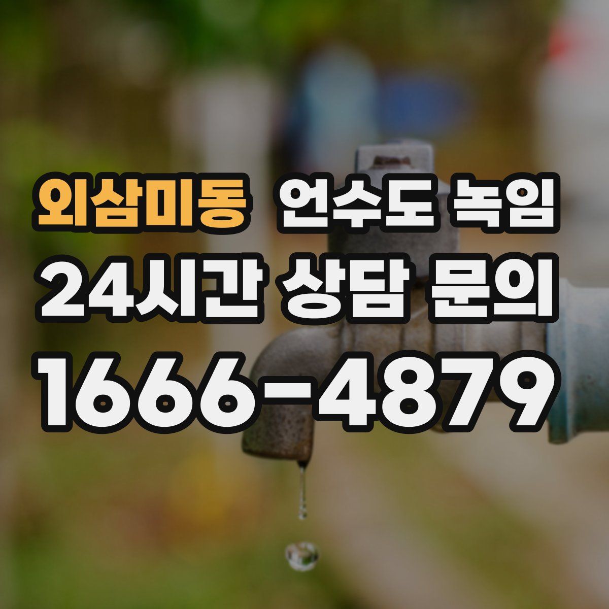 외삼미동 언수도 녹임