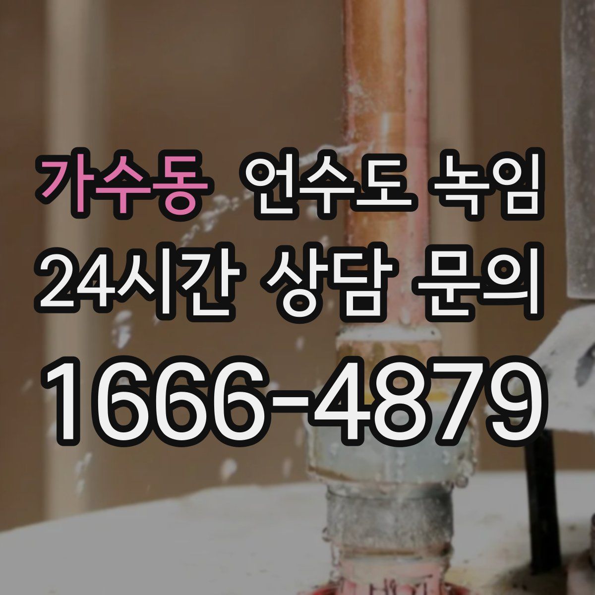 가수동 언수도 녹임