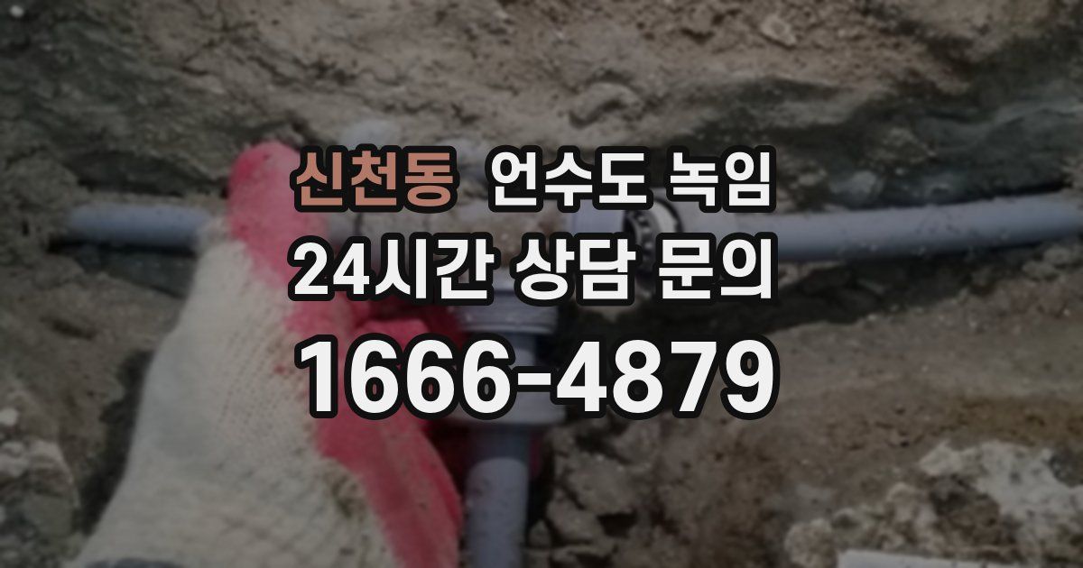 신천동 언수도 녹임