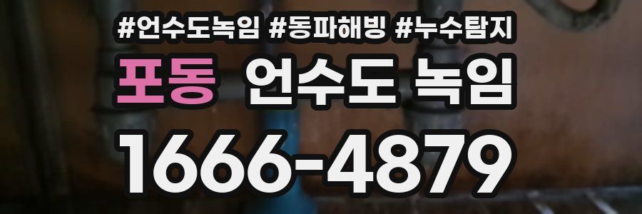 포동 언수도 녹임