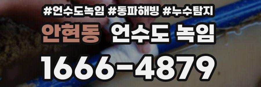 안현동 언수도 녹임