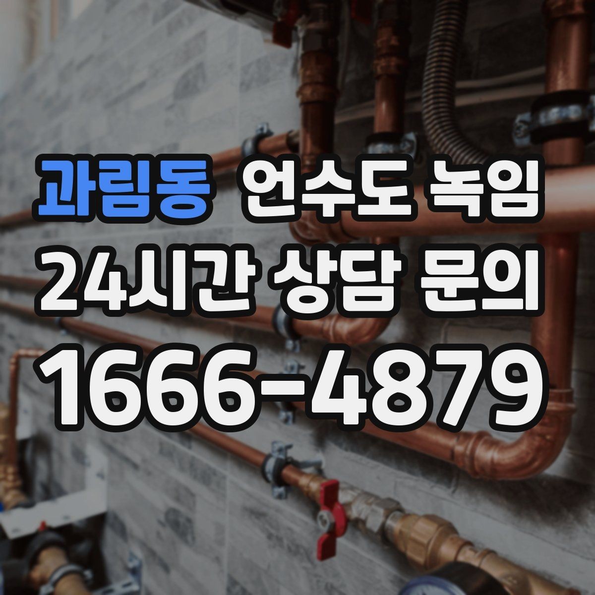 과림동 언수도 녹임 정수기 연결 라인이 얼었을 때 증상과 대처