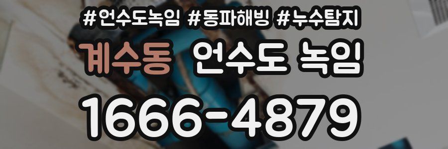 계수동 언수도 녹임