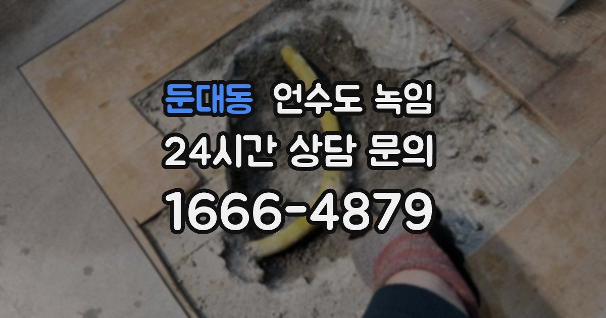 둔대동 언수도 녹임