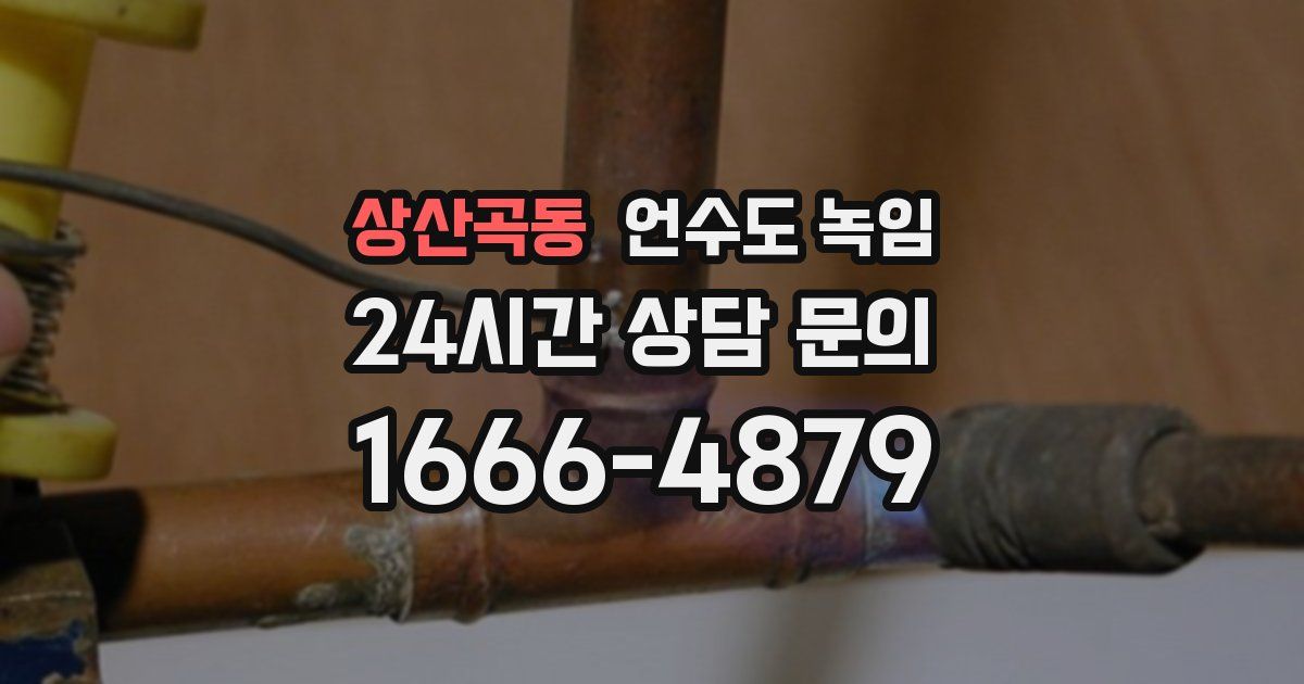 상산곡동 언수도 녹임